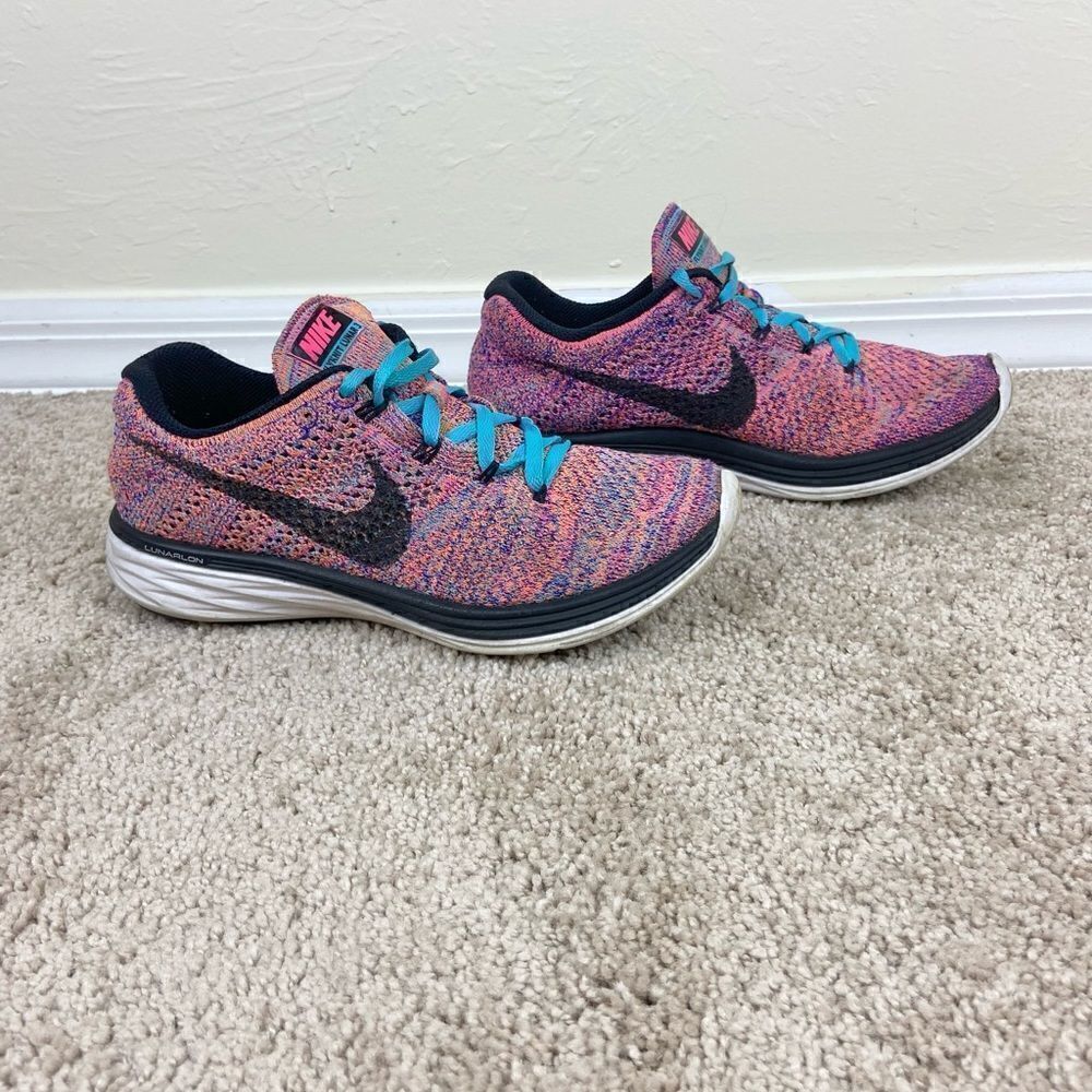 Nike Flyknit Lunar 3 Running Shoes - Multi Color - Picture 2 of 6